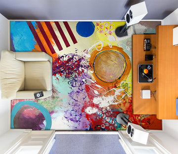 3D Paint Color Pattern 9507 Allan P. Friedlander Floor Mural  Wallpaper Murals Self-Adhesive Removable Print Epoxy