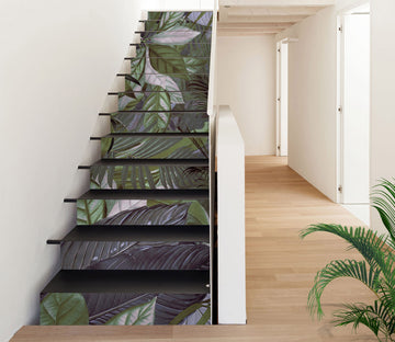 3D Green Leaves 10477 Andrea Haase Stair Risers