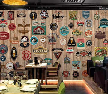 3D Retro Stickers 489 Wall Murals