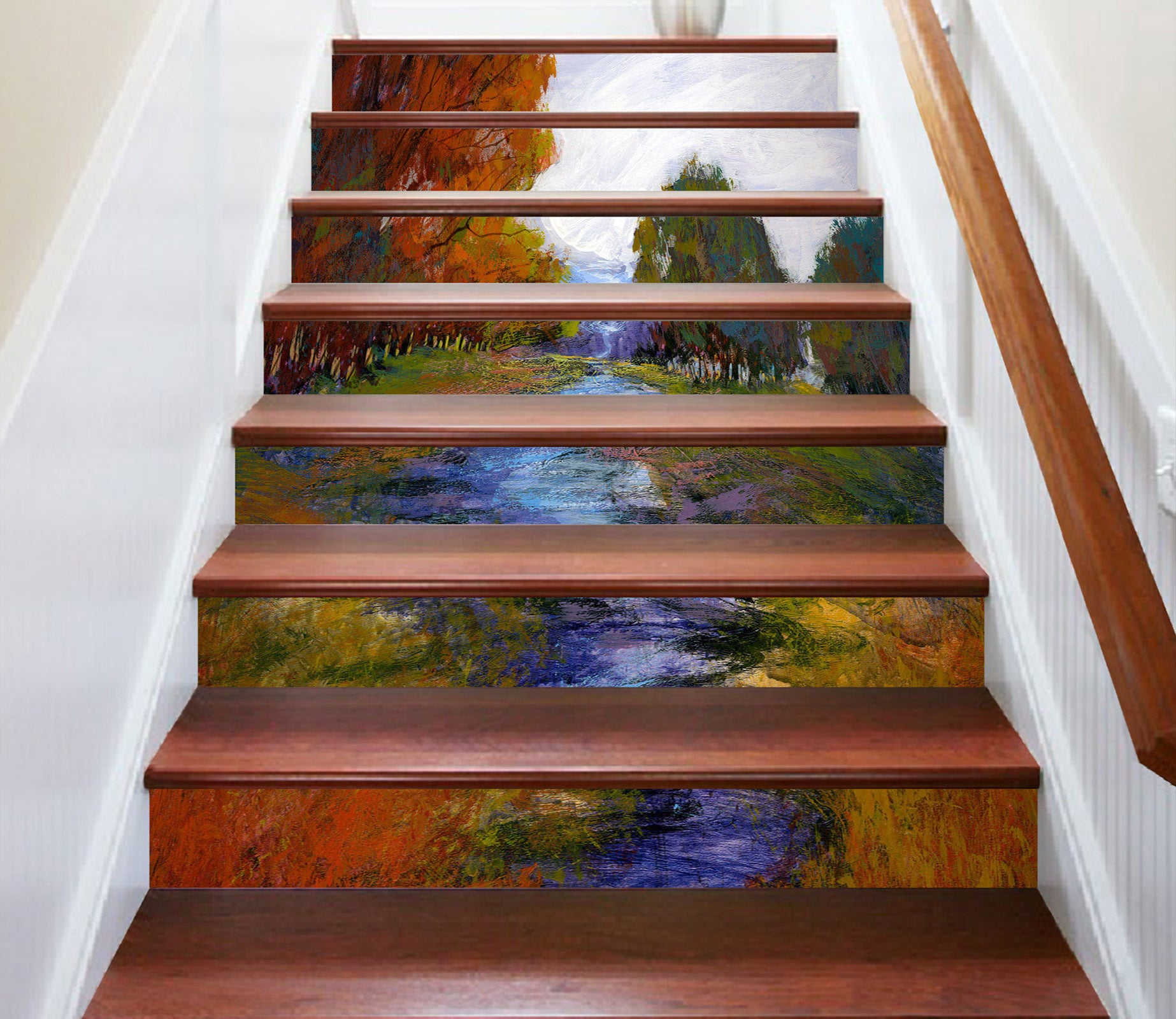 3D River Meadow Forest 104225 Michael Tienhaara Stair Risers