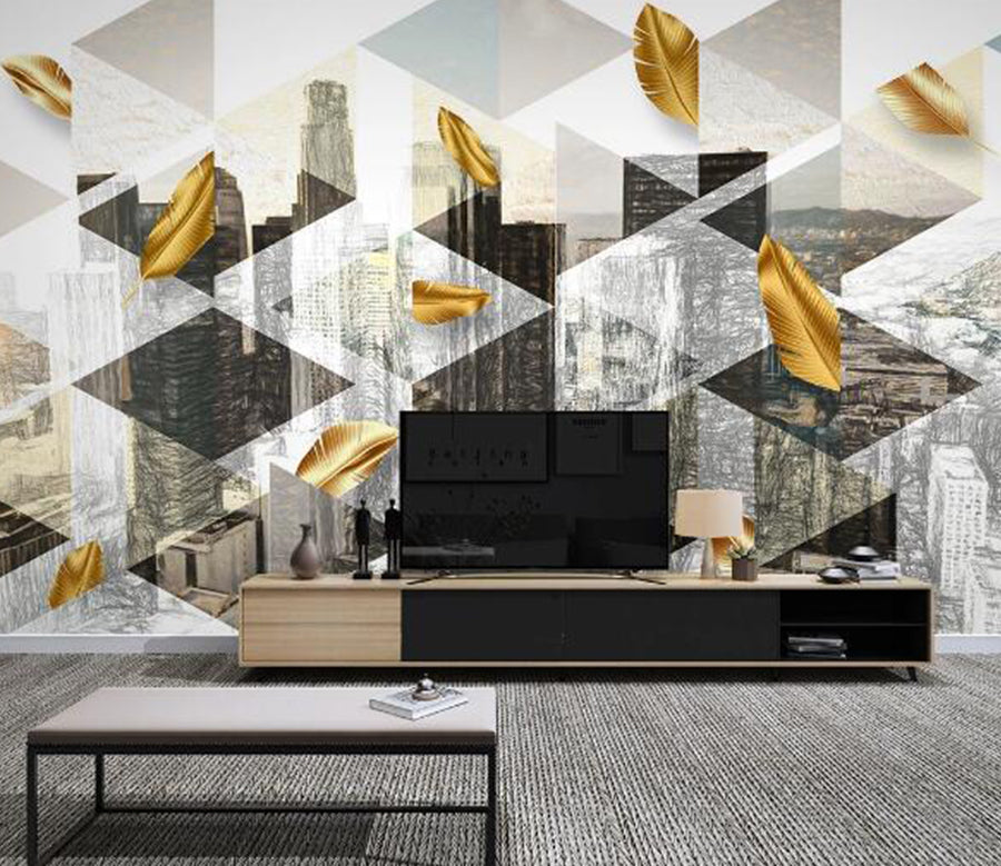 3D Feather Graphics WC1659 Wall Murals