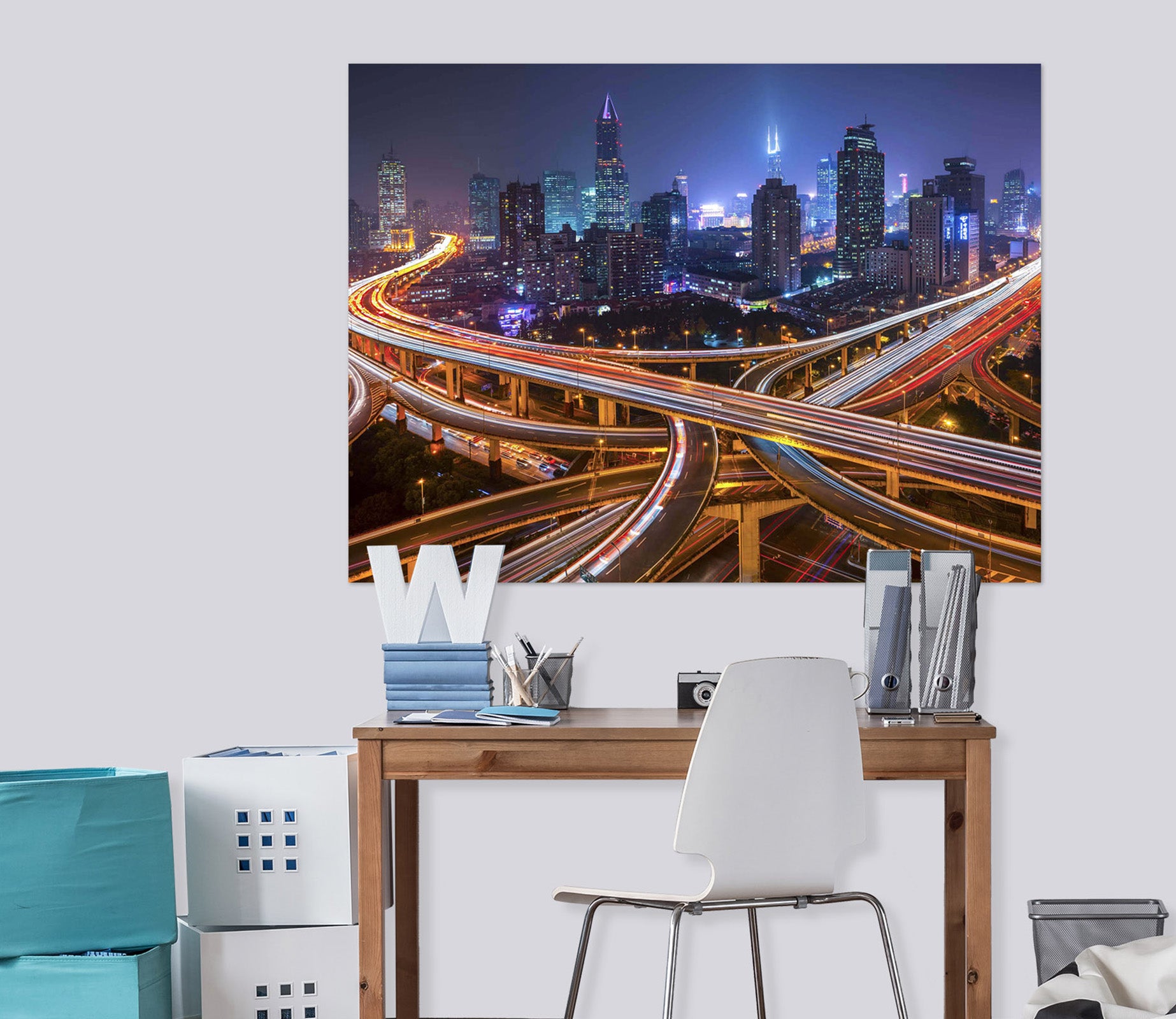 3D Lights Street 128 Marco Carmassi Wall Sticker