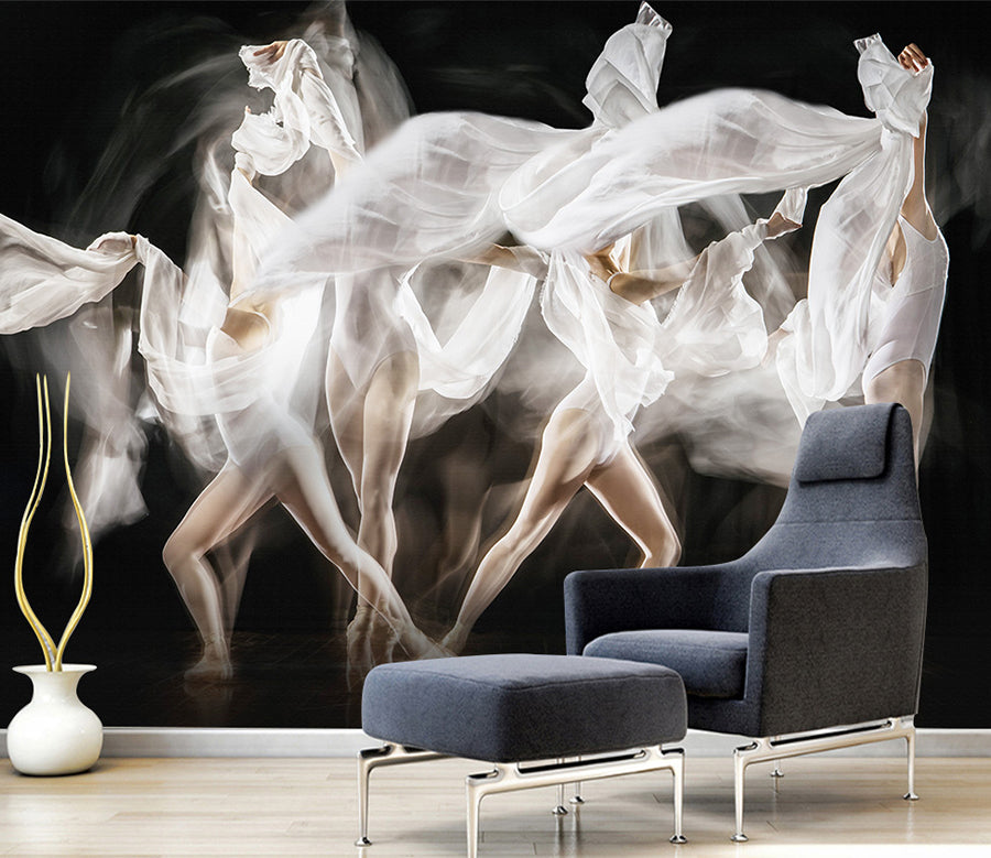 3D Woman Ballet WG116 Wall Murals