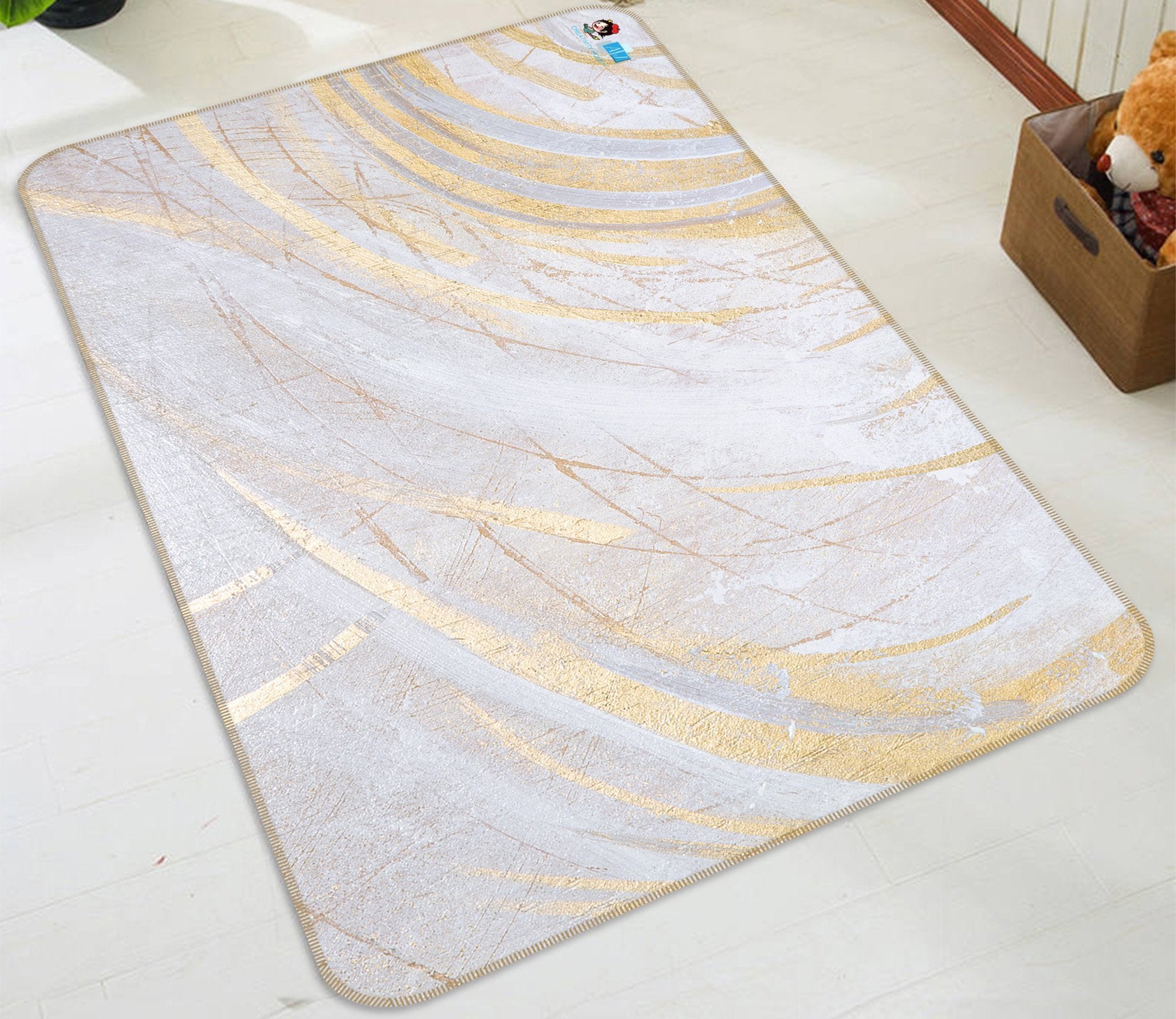 3D Shallow Semicircle 42 Non Slip Rug Mat Mat AJ Creativity Home 