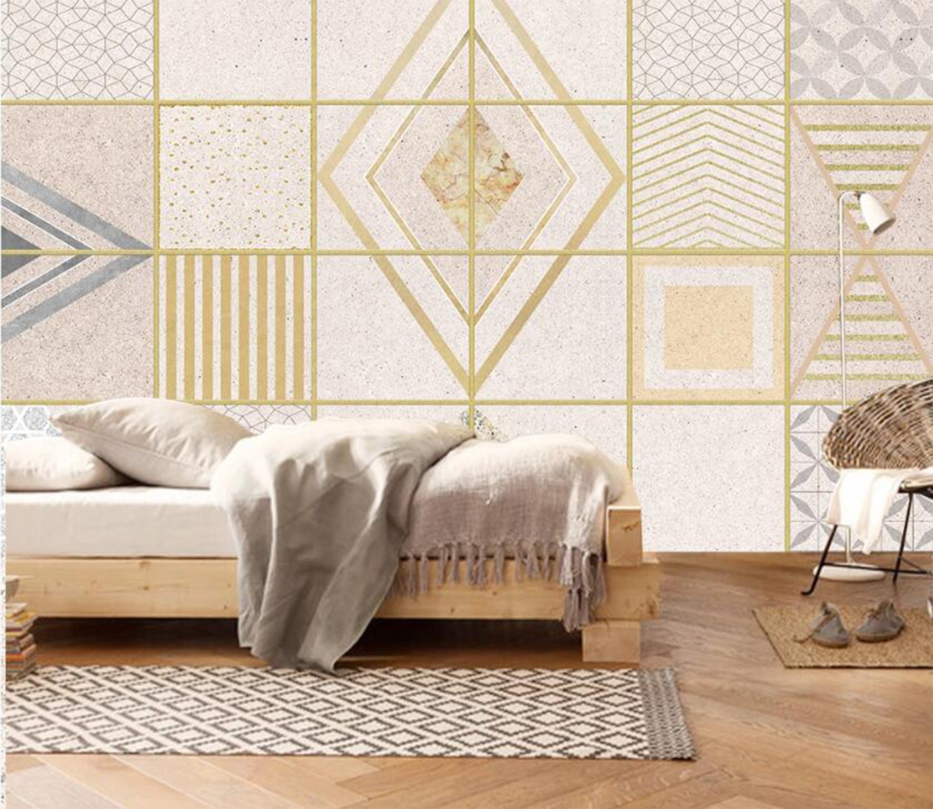 3D Retro Graphic Arrangement 2350 Wall Murals