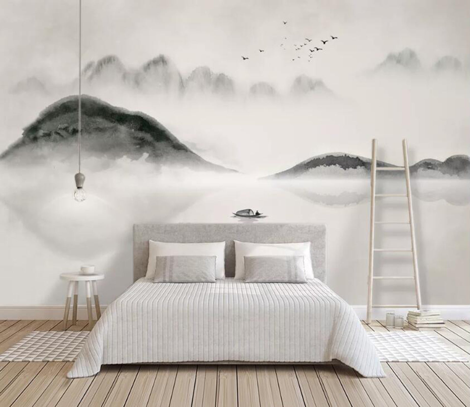 3D Misty Valley WC14 Wall Murals Wallpaper AJ Wallpaper 2 