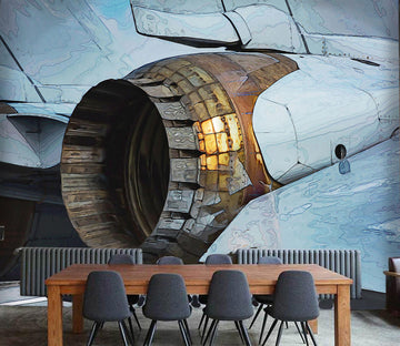 3D Aircraft Engine Tail Nozzle 91103 Alius Herb Wall Mural Wall Murals