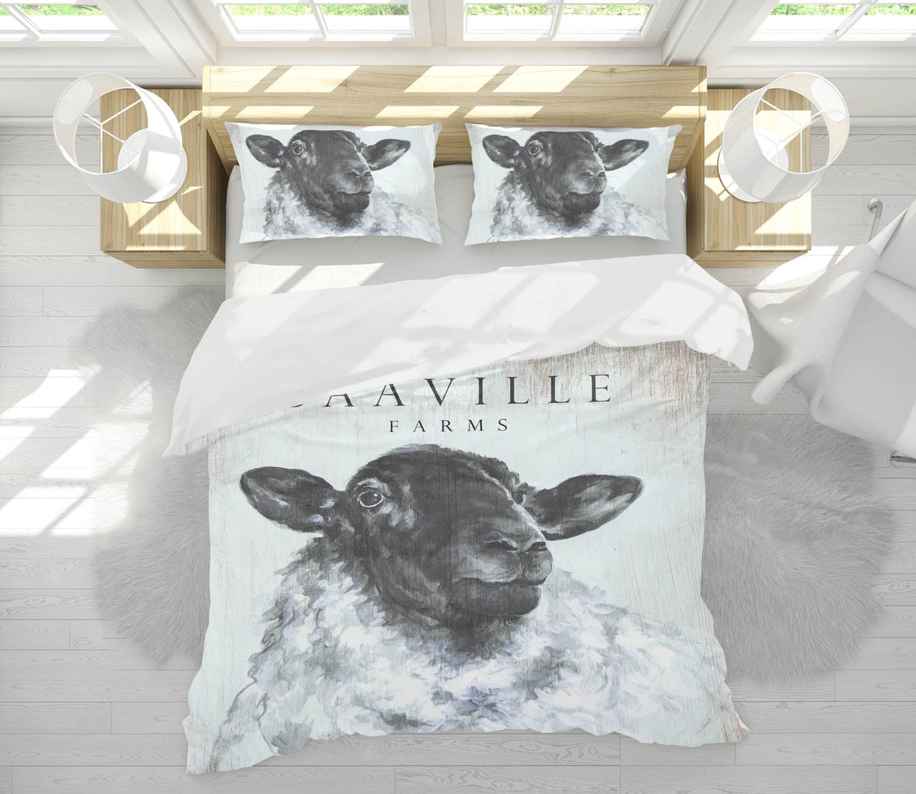 3D Sheep Avatar 101 Debi Coules Bedding Bed Pillowcases Quilt
