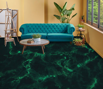3D Dark Green Art 995 Floor Mural  Wallpaper Murals Self-Adhesive Removable Print Epoxy