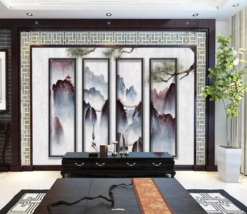 3D Mountain Peak WC26 Wall Murals Wallpaper AJ Wallpaper 2 