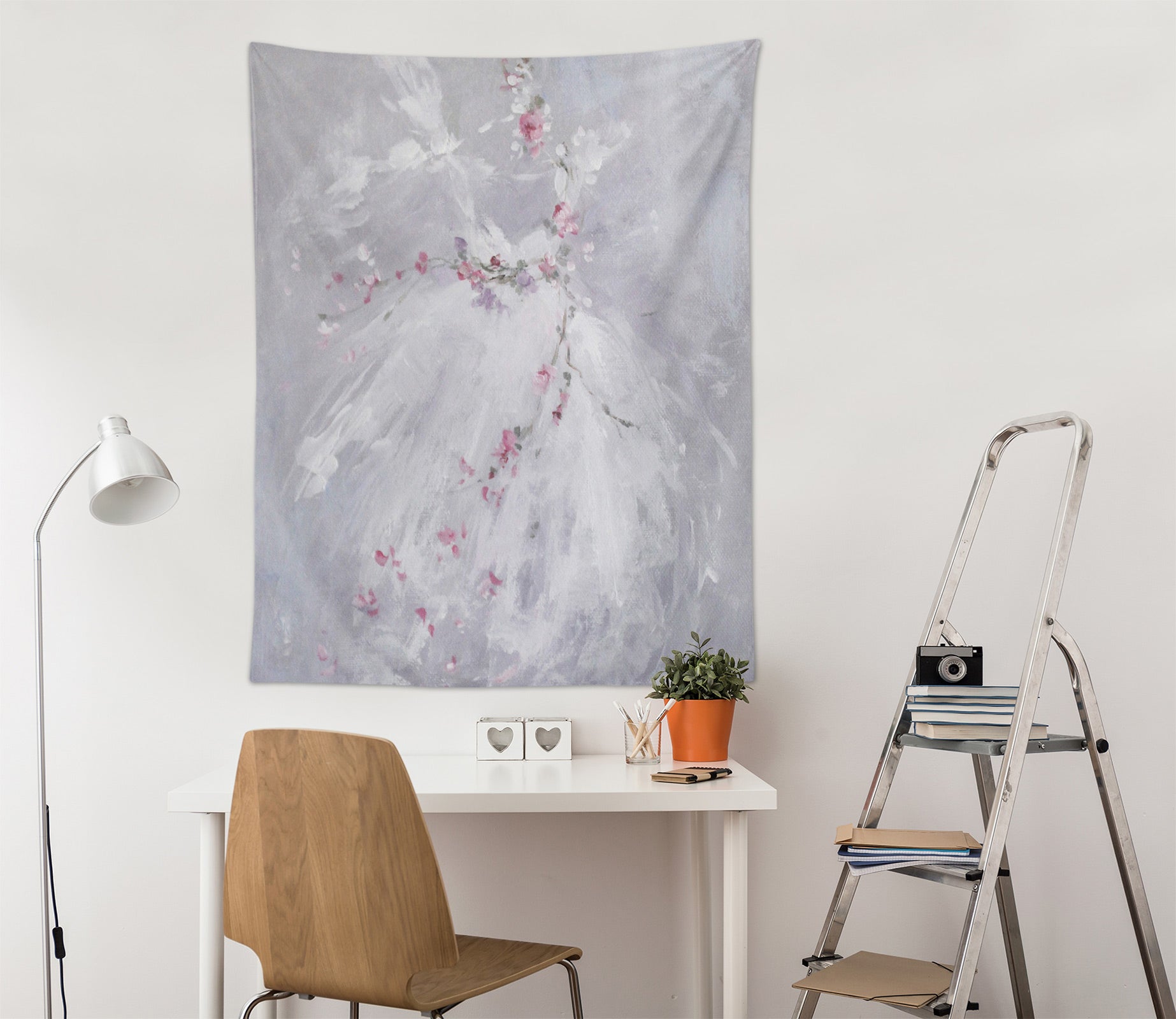3D Flower Vine Gauze Skirt 11219 Debi Coules Tapestry Hanging Cloth Hang