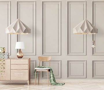 3D White Square WG013 Wall Murals