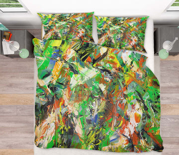 3D Green Painting 1135 Allan P. Friedlander Bedding Bed Pillowcases Quilt