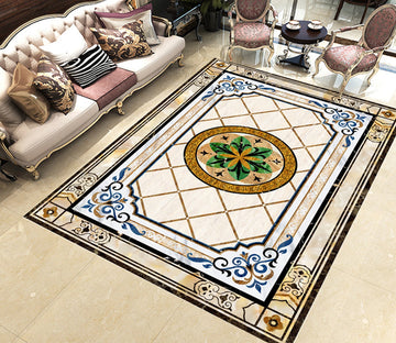 3D Orange Circular Pattern WG637 Floor Mural Wallpaper AJ Wallpaper 2 
