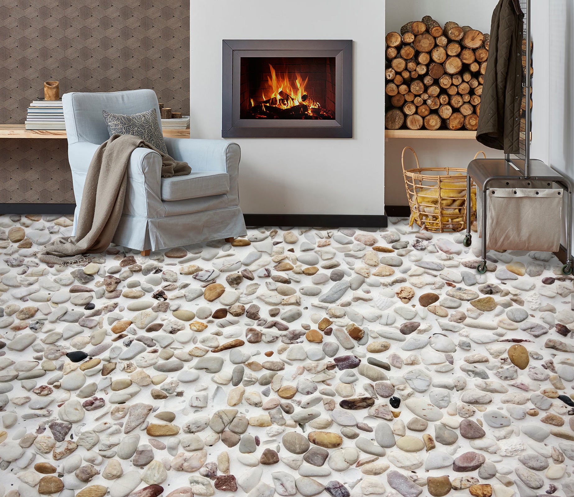 3D Small Stone Style 627 Floor Mural  Wallpaper Murals Rug & Mat Print Epoxy waterproof bath floor