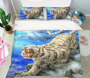 3D Tiger Cloud 5957 Kayomi Harai Bedding Bed Pillowcases Quilt Cover Duvet Cover