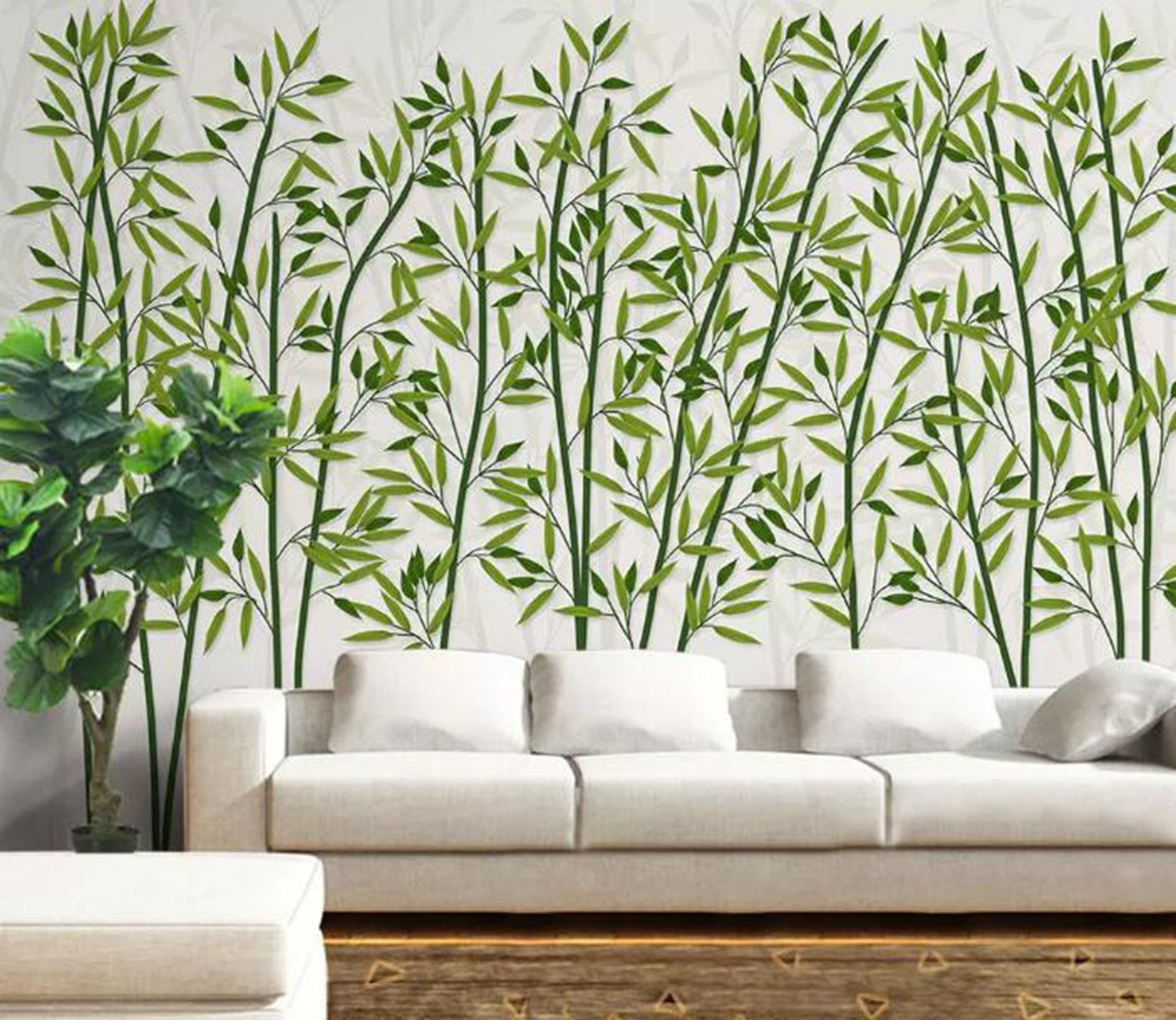 3D Bamboo Forest WC24 Wall Murals Wallpaper AJ Wallpaper 2 