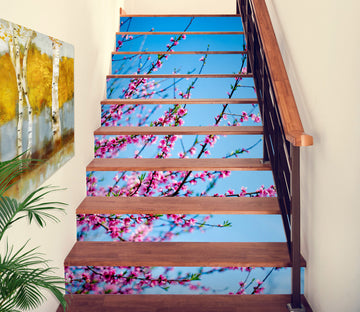 3D Sky Plum Branch 259 Stair Risers