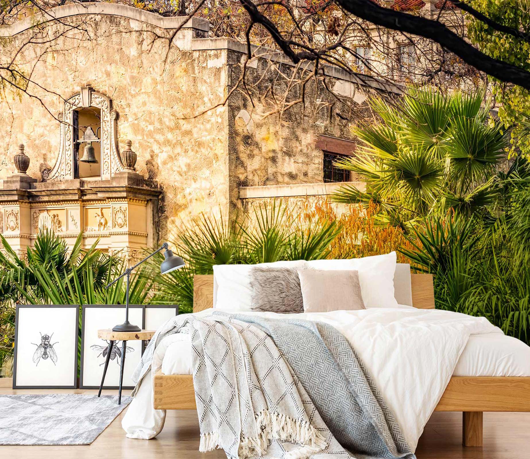 3D House Trees 5243 Beth Sheridan Wall Mural Wall Murals