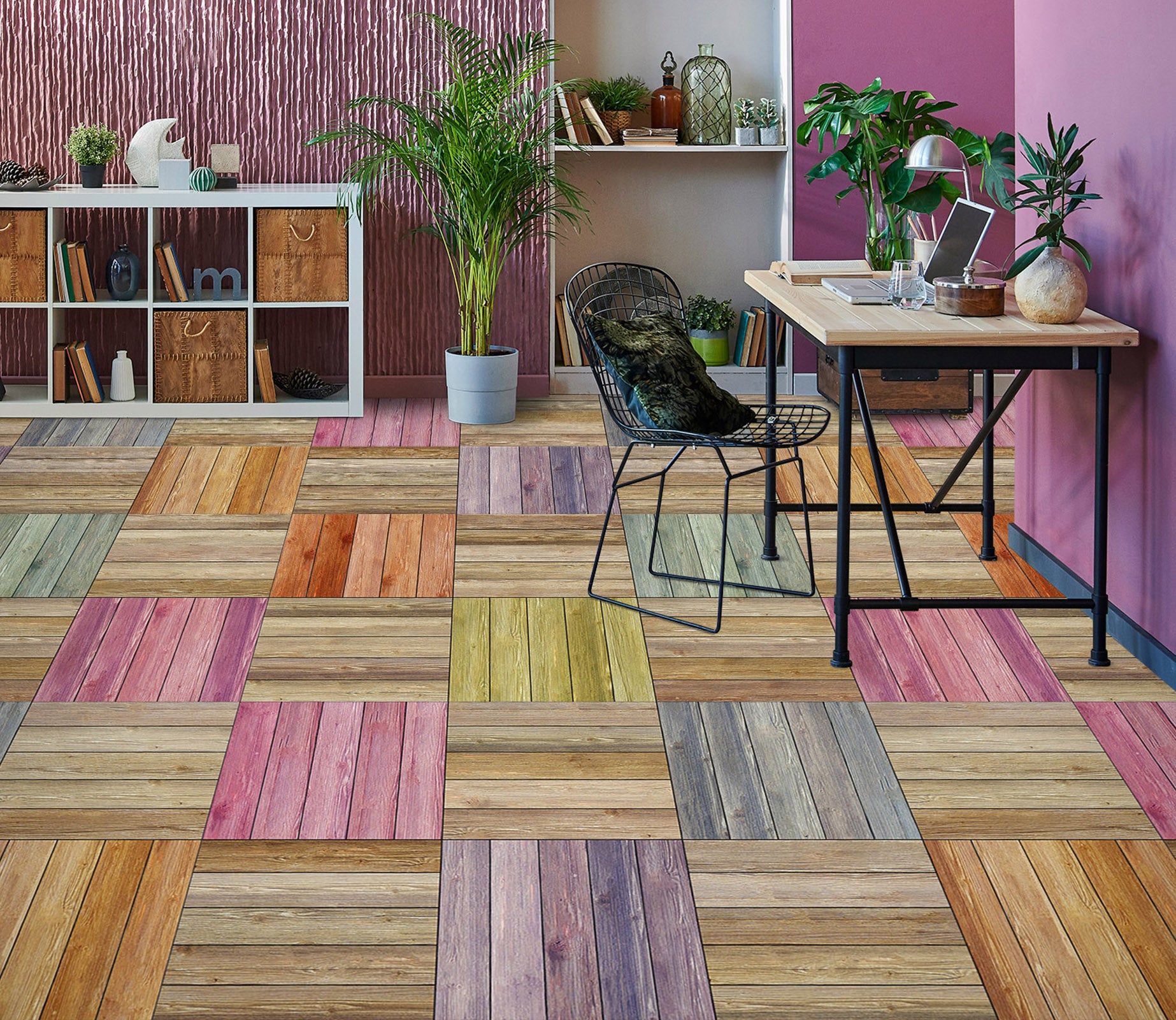 3D Colorful Wood Grains 820 Floor Mural  Wallpaper Murals Rug & Mat Print Epoxy waterproof bath floor