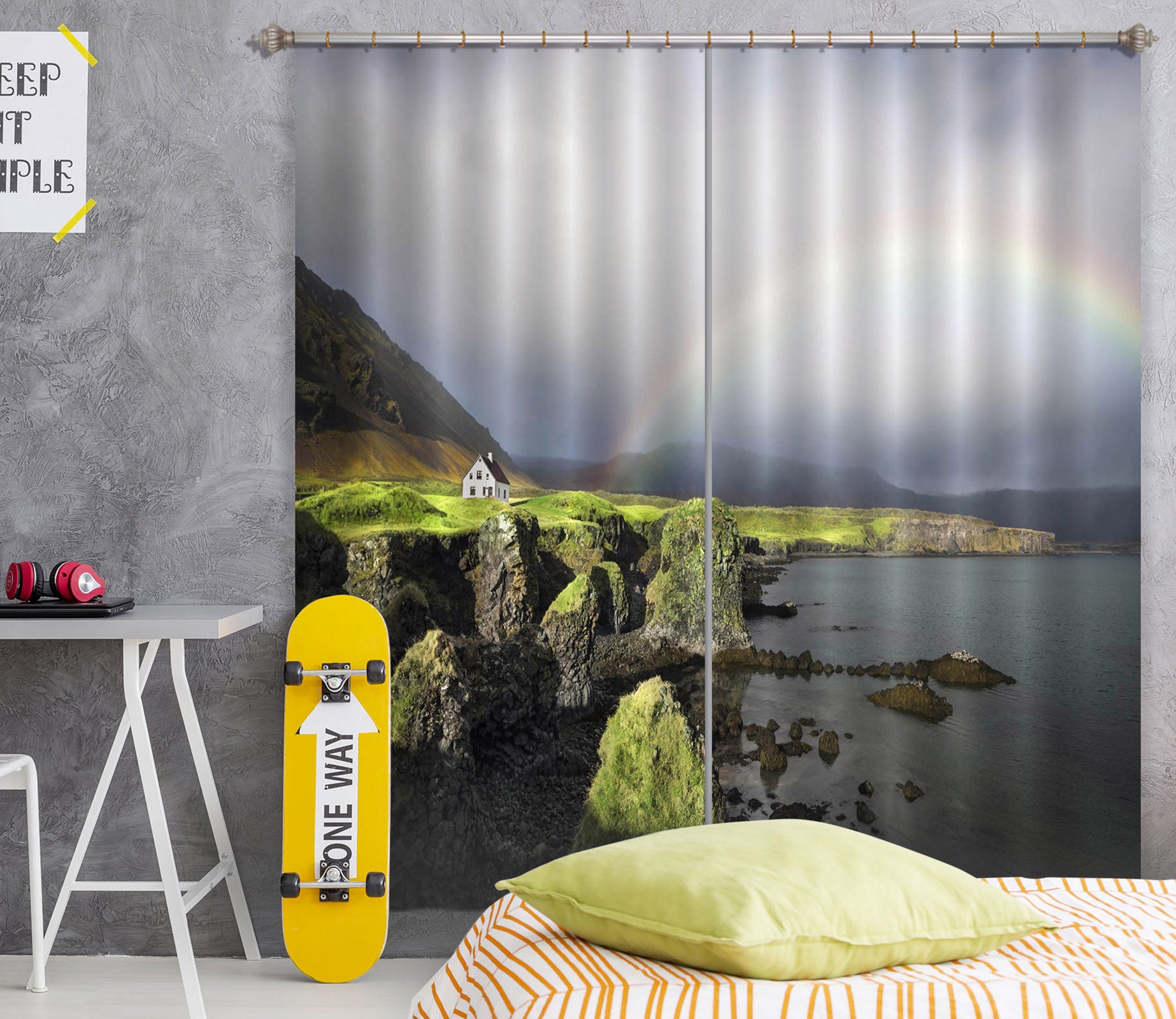 3D Island Rainbow 127 Marco Carmassi Curtain Curtains Drapes