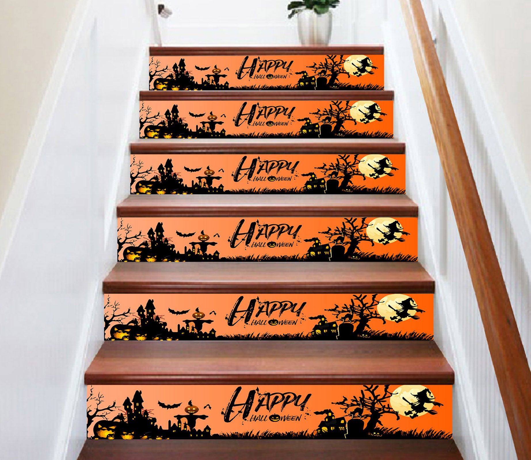 3D Wonderful Halloween 642 Stair Risers
