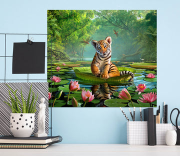 3D Tiger Lily 014 Jerry LoFaro Wall Sticker