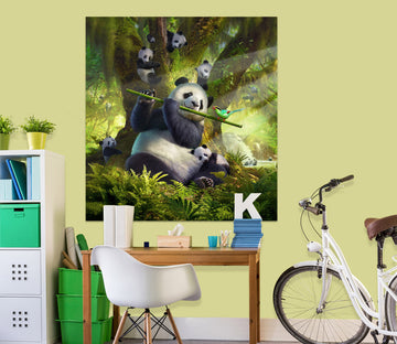 3D Panda Bear 018 Jerry LoFaro Wall Sticker