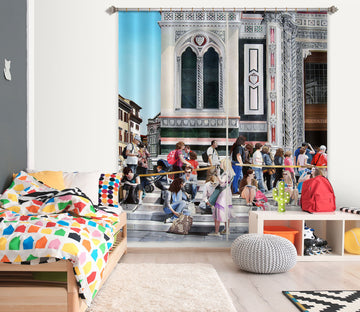 3D Street Tourists 11007 Matthew Holden Bates Curtain Curtains Drapes