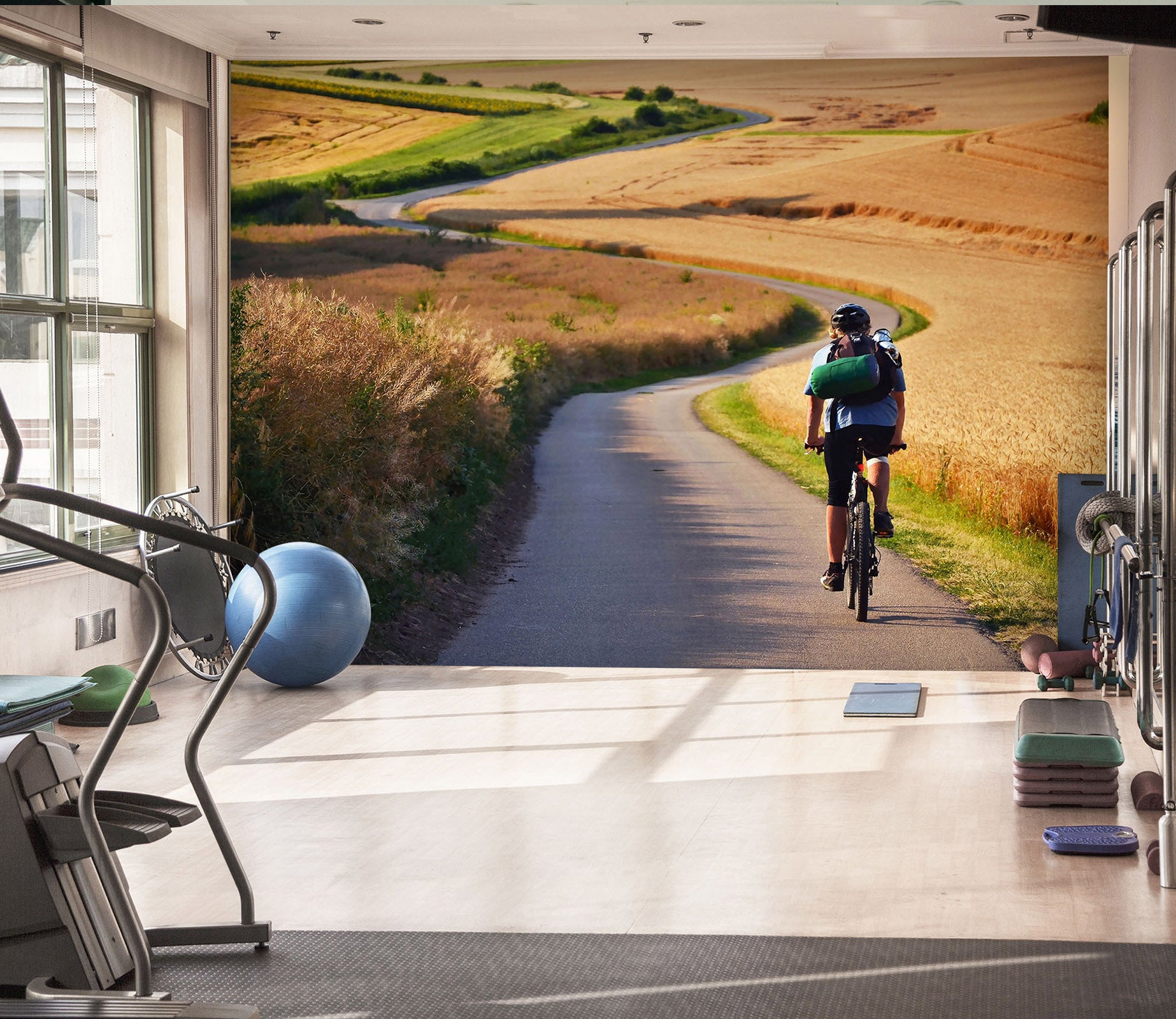 3D Ride A Bike 030 Wall Murals Wallpaper AJ Wallpaper 2 