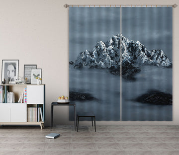 3D Snow Mountain 1701 Marina Zotova Curtain Curtains Drapes