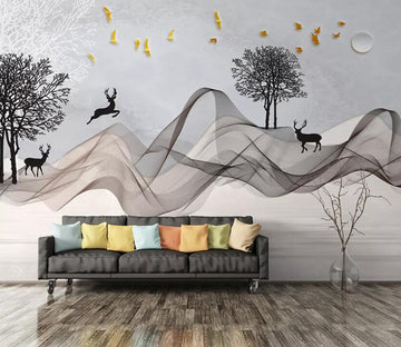 3D Forest Elk WC24 Wall Murals Wallpaper AJ Wallpaper 2 