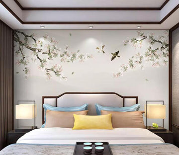 3D Flower Bird WG26 Wall Murals Wallpaper AJ Wallpaper 2 