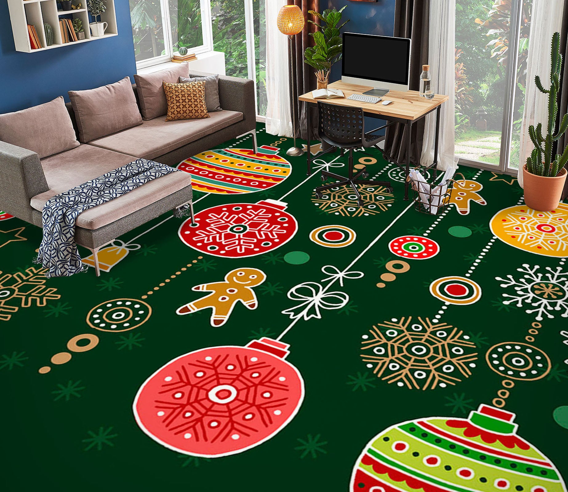 3D Festive Pattern Design 1295 Floor Mural  Wallpaper Murals Self-Adhesive Removable Print Epoxy