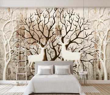 3D Twig Elk WC09 Wall Murals Wallpaper AJ Wallpaper 2 