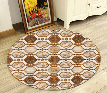 3D Mouth Type Pattern 121 Round Non Slip Rug Mat Mat AJ Creativity Home 