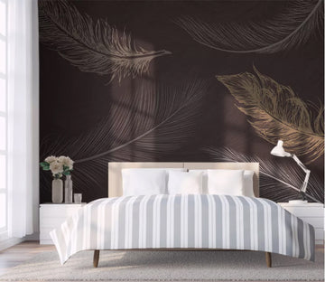 3D Painting Feathers WC2540 Wall Murals
