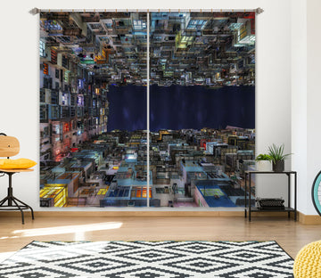 3D Night City 193 Marco Carmassi Curtain Curtains Drapes
