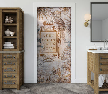 3D Leaves Peacock Pattern 10269 Andrea Haase Door Mural