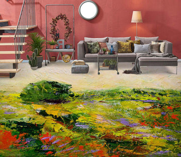3D Grass Flowers Oil Painting 9653 Allan P. Friedlander Floor Mural  Wallpaper Murals Self-Adhesive Removable Print Epoxy