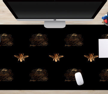 3D Golden Insect 120215 Uta Naumann Desk Mat
