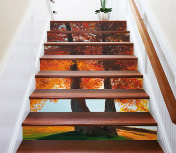 3D Lawn Autumn Tree 8804 Marina Zotova Stair Risers
