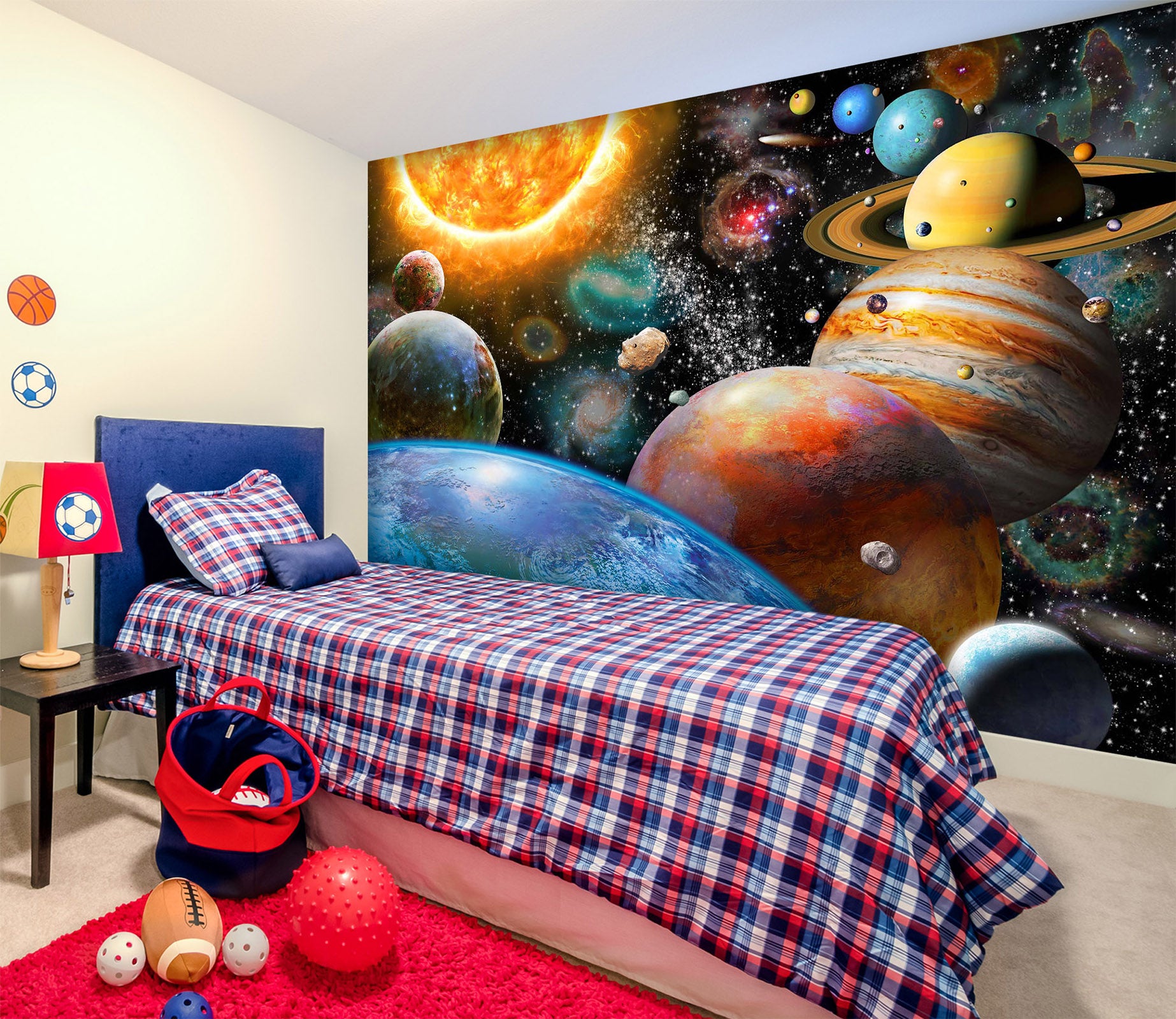 3D Color Planet 1405 Adrian Chesterman Wall Mural Wall Murals