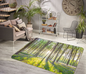3D Sunshine Forest 1019 Assaf Frank Rug Non Slip Rug Mat
