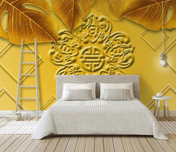 3D Yellow Pattern WC70 Wall Murals Wallpaper AJ Wallpaper 2 