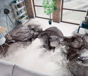 3D Flowing Ink Ribbon 1240 Floor Mural  Wallpaper Murals Self-Adhesive Removable Print Epoxy