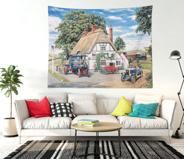 3D Houses Tractor 11249 Trevor Mitchell Tapestry Hanging Cloth Hang