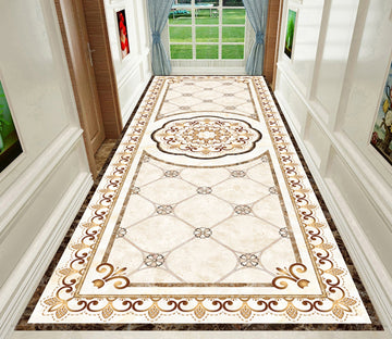 3D Marble Rectangular Lace WG614 Floor Mural Wallpaper AJ Wallpaper 2 