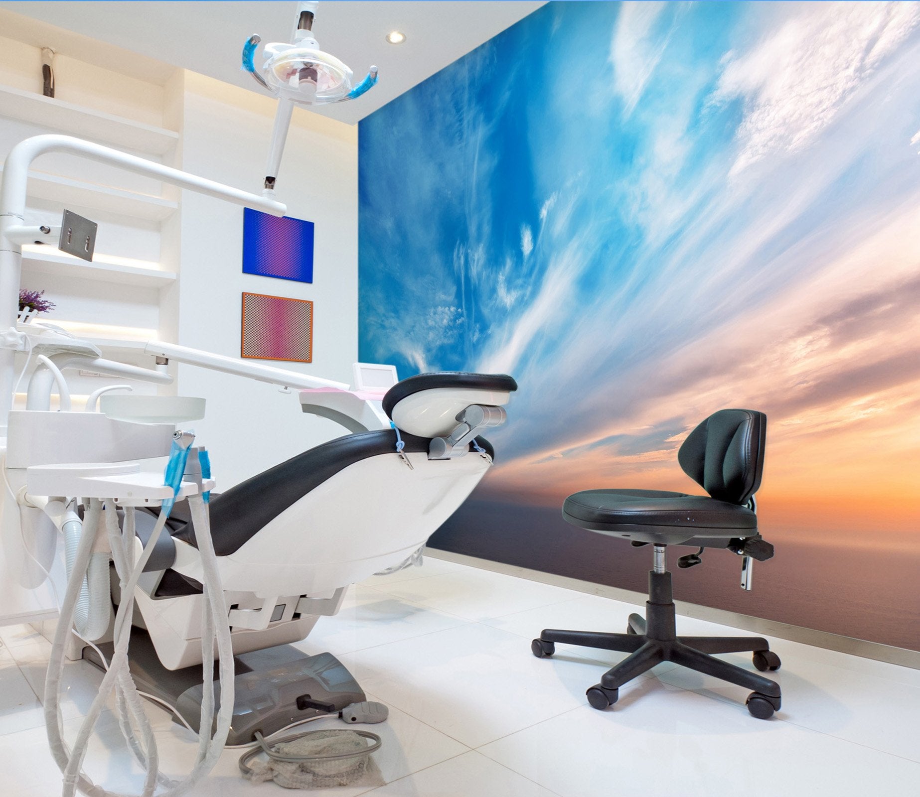 3D Beautiful Blue Sky 010 Wall Murals Wallpaper AJ Wallpaper 2 