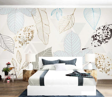 3D Colored Leaves WC29 Wall Murals Wallpaper AJ Wallpaper 2 